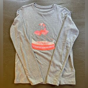 Crewcuts Factory L/S Gray “Winter Wonderland’” T-Shirt, size L (10-11)